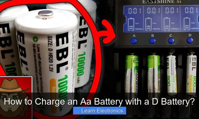 How to Charge an Aa Battery with a D Battery?