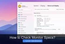 How to Check Monitor Specs?