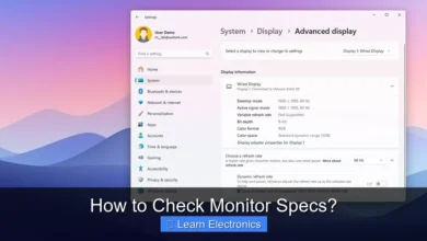 How to Check Monitor Specs?
