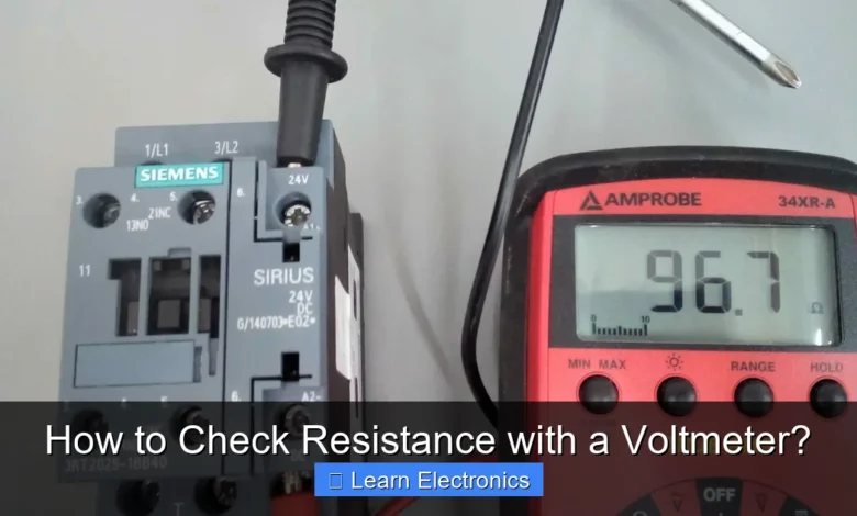 How to Check Resistance with a Voltmeter?