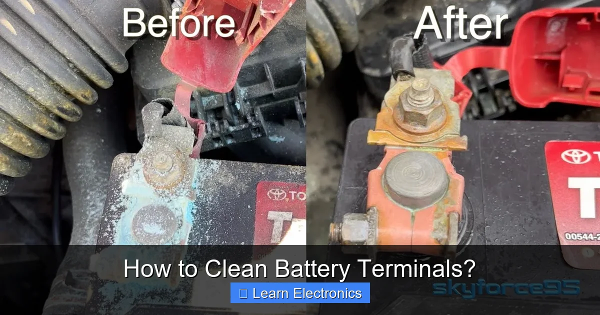 How to Clean Battery Terminals? - GeekyElectronics