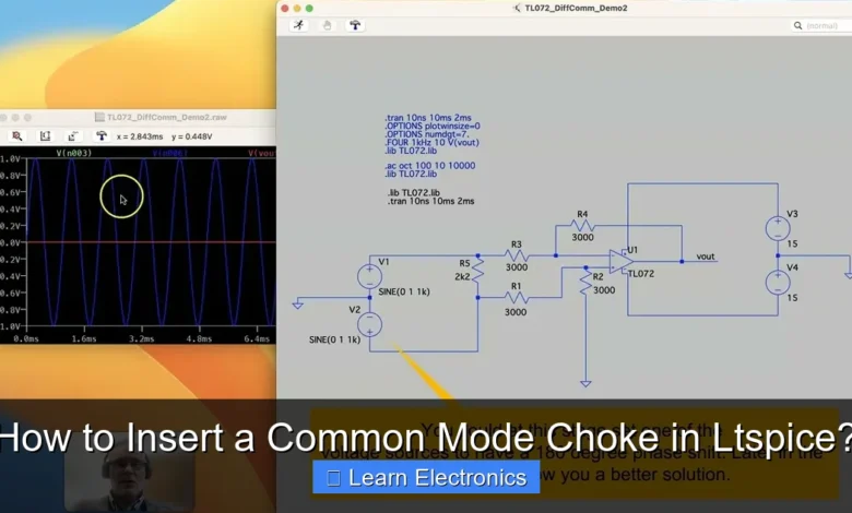 How to Insert a Common Mode Choke in Ltspice?