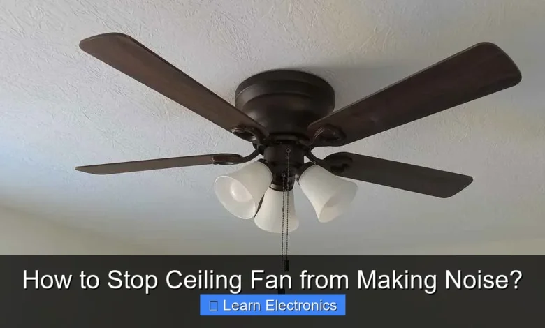 How to Stop Ceiling Fan from Making Noise?