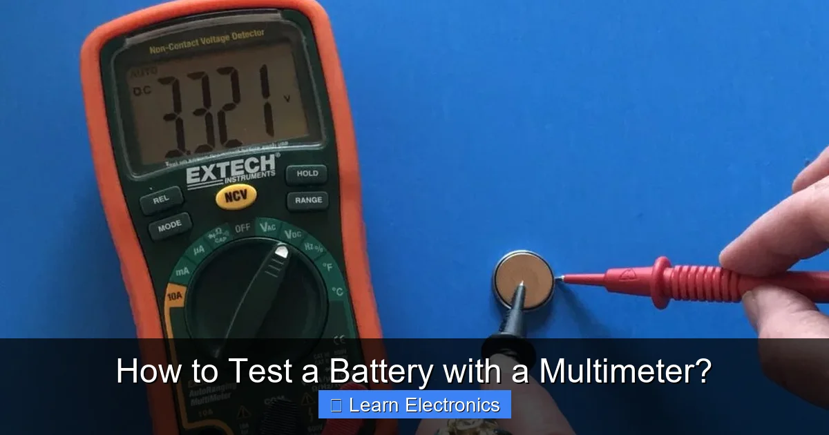How to Test a Battery with a Multimeter? - GeekyElectronics