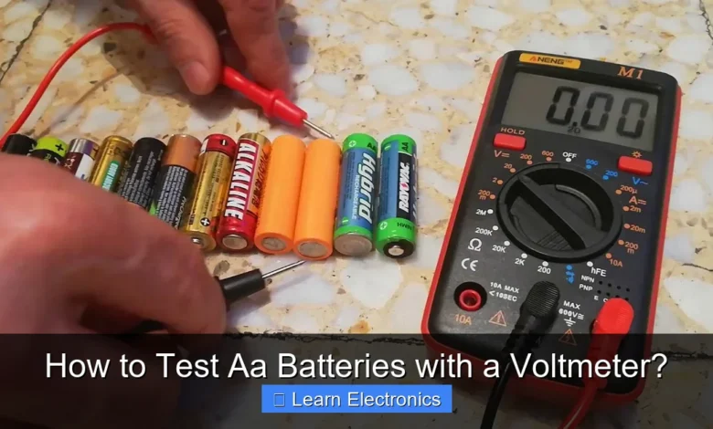 How to Test Aa Batteries with a Voltmeter?