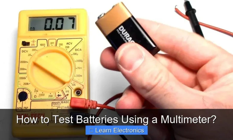 How to Test Batteries Using a Multimeter?