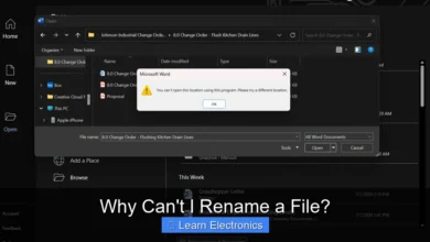 Why Can't I Rename a File?