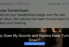 Why Does My Sounds and Haptics Keep Turning Down?