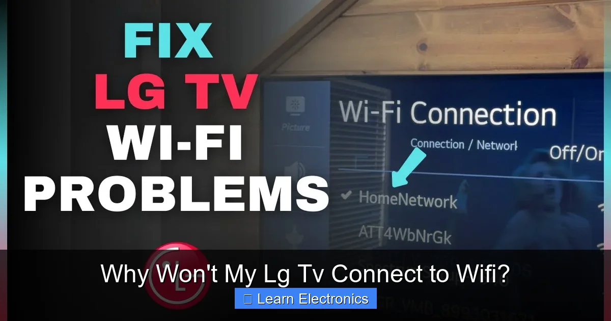 Why Won't My Lg Tv Connect to Wifi? GeekyElectronics
