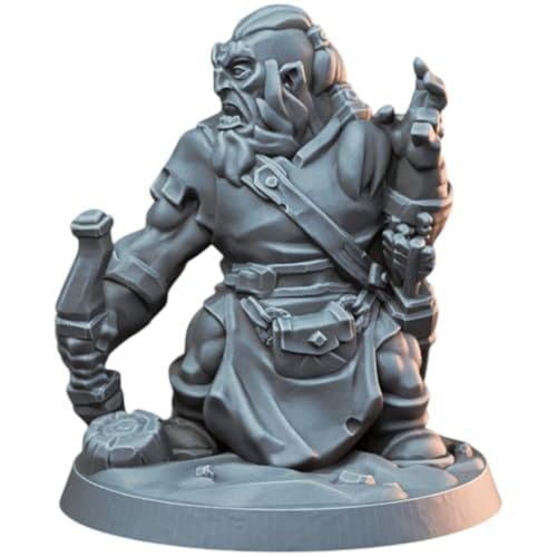 Dwarf Archer with Crossbow Fantasy Miniature for RPG...
