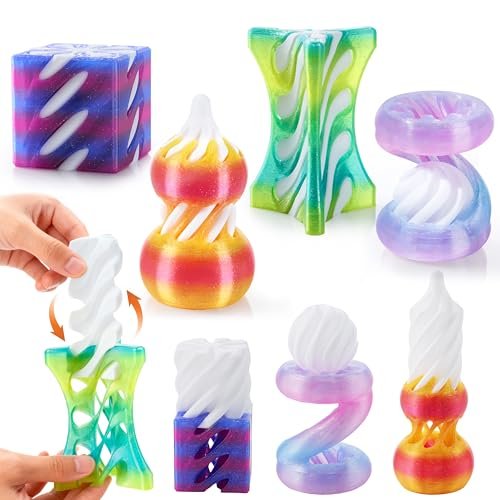 JOYIN 4 Pack Impossible Cone Fidget Toys, Pastel Colors...