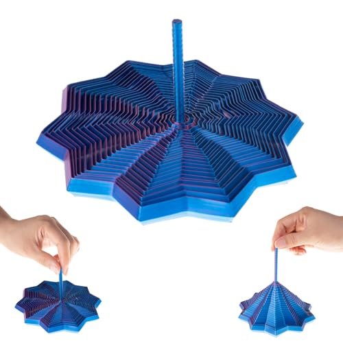 3D Printed Expanded Sensory Fidget Star Honeycomb Spiral...