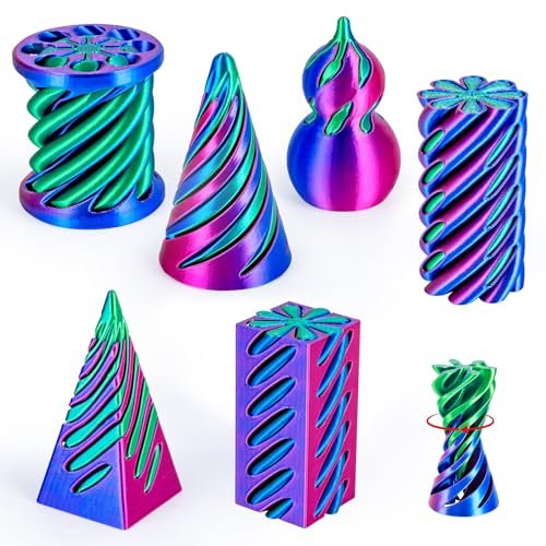 3Dgenius 6 Pack Spiral Cone Fidget Toys for Anxiety.