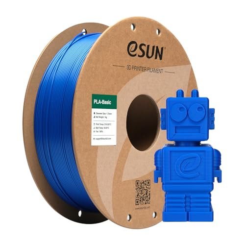 eSUN PLA Basic Filament 1.75mm, 3D Printer High-Speed Blue