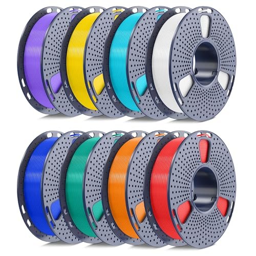 250g PLA Filament 1.75mm Bundle, SUNLU 3D Printer Filament,...