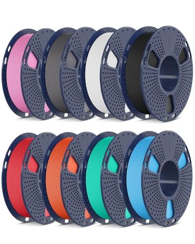 SUNLU High Speed PETG Filament 1.75mm Bundle, 8-Pack...