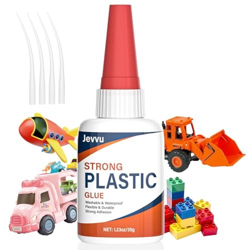 Jevvu Super Glue for Plastic, 35g Heavy Duty ABS Adhesive.