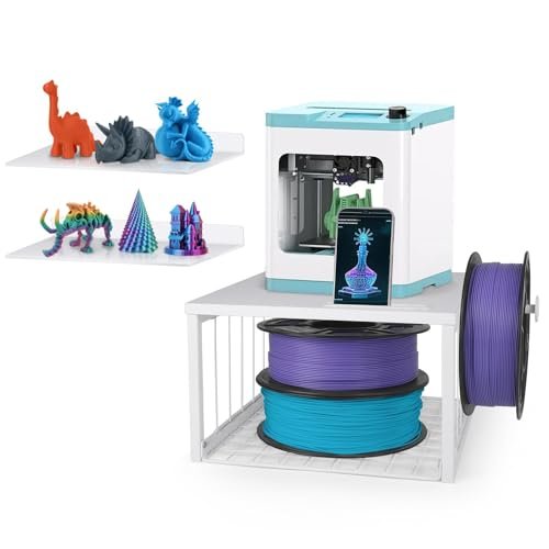 Kids 3D Printer Stand with Filaments Storage, Desktop...