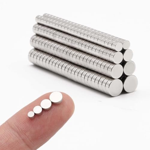 QeeaHuuo Small Magnets for 3D Printing – 200pcs Strong,...