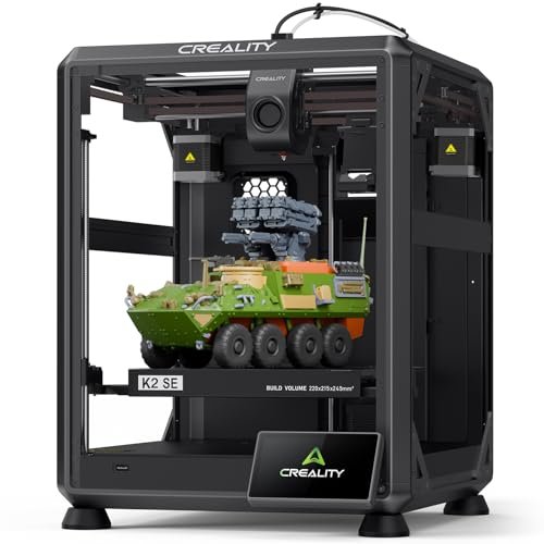 Creality K2 SE 3D Printer, 500mm/s High-Speed Printing,...