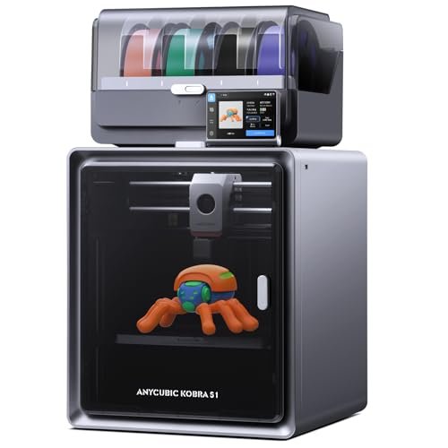 Anycubic Multicolor 3D Printer, Kobra S1 Combo, 600mm/s...