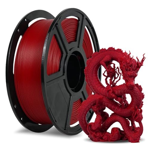 FLASHFORGE Rapid PLA Filament 1.75mm Ruby Red, 1kg High...