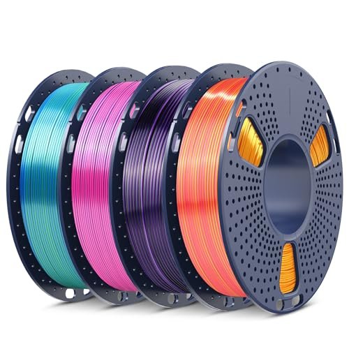 SUNLU Silk Dual Color PLA Filament Bundle Multicolored 4...