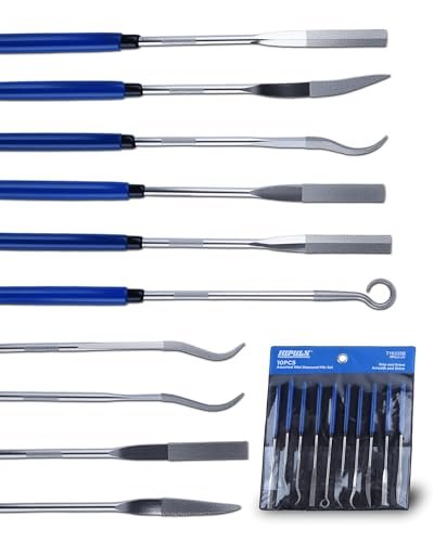HIPULX Diamond File Set, 10 Shapes Needle Files for Metal.