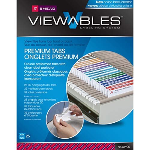 Smead, Viewables Color Labeling System, 3D Hanging Folder...