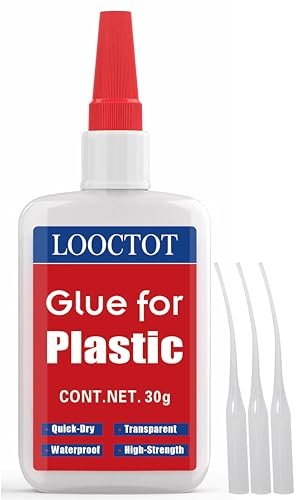 LOOCTOT 30g Plastic Glue,Adhesive for Legos&Miniatures,3D...