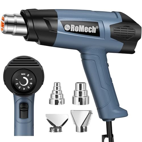 ROMECH 1500W Heavy Duty Heat Gun, Variable Temperature.
