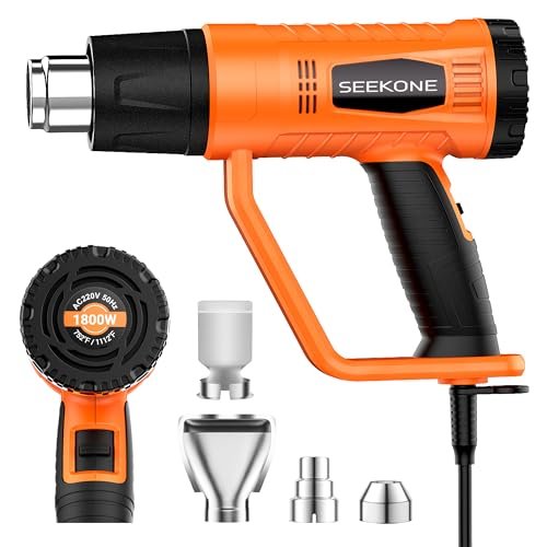 SEEKONE Heat Gun 1800W Heavy Duty Fast Dual-Temperature Kit.