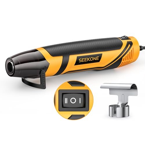 SEEKONE Mini Heat Gun, 350W 2-Temp Settings for Crafting