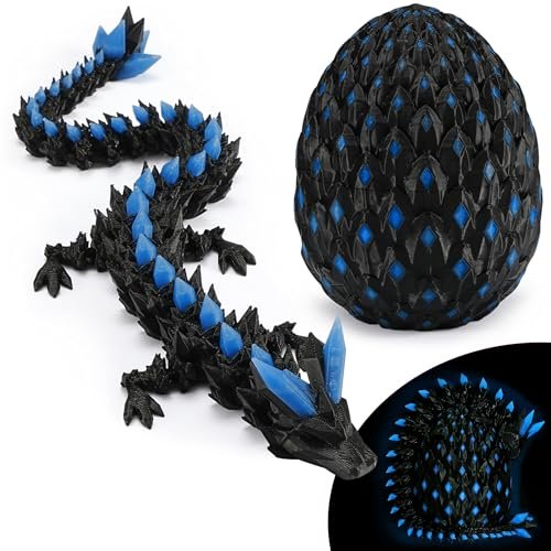 Monjita 3D Printed Dragon Egg Toy with Glow in the