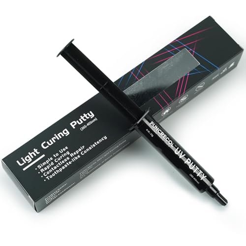 FUNCRECOL UV Light Curing Putty for 3D Prints Fast Repair