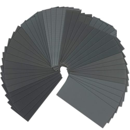 90 Pcs 400 to 3000 Grit Wet Dry Sandpaper Assortment