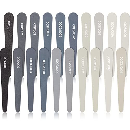 Honoson 20 Pcs Sanding Sticks for Plastic Models Polishing...