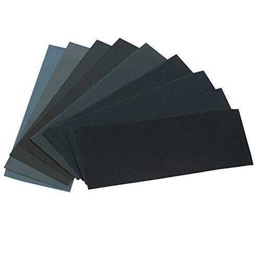 HSYMQ 24PCS Sand Paper Variety Pack Sandpaper Wet Dry...