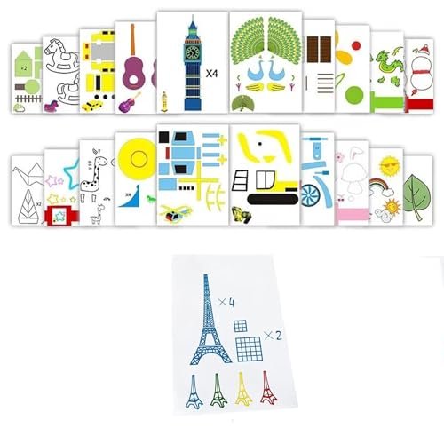 3D Printer Drawing Molds Paper Stencils for 3D Printing...