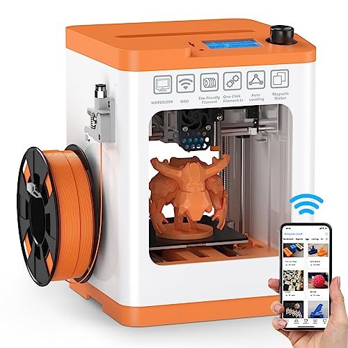 Upgraded Tina2S 3D Printer, HEPHI3D 3D Printers WiFi Auto...