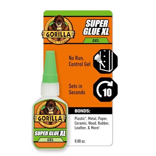 Gorilla Super Glue Gel XL, Clear Glue, 25 Gram.