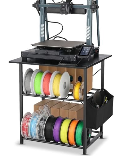 3D Printer Stand with Filaments Storage - Heavy Duty Rolling