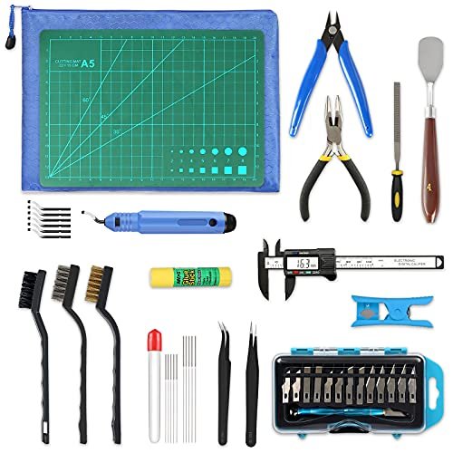 YEETIN 45 Pieces 3D Printer Tools Kit, Deburring, Caliper,...