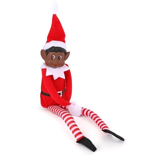 Christmas Elf Behaving Badly Plush Toy | Bendable Black Elf