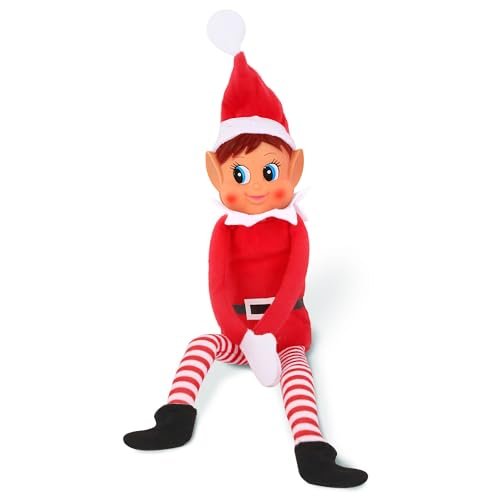 Christmas Elf Behaving Badly Plush Toy | 12-Inch Elfette...
