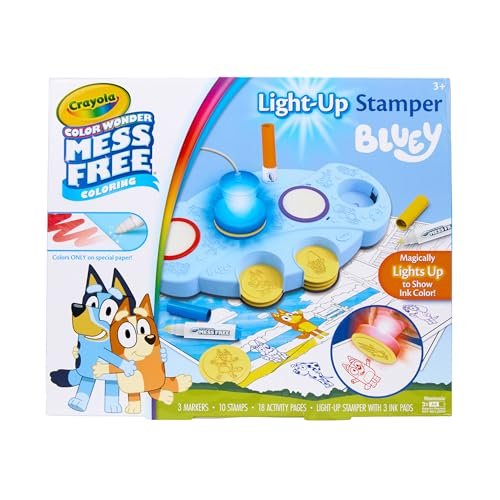 Crayola Magic Light Up Bluey Stamper Art Kit