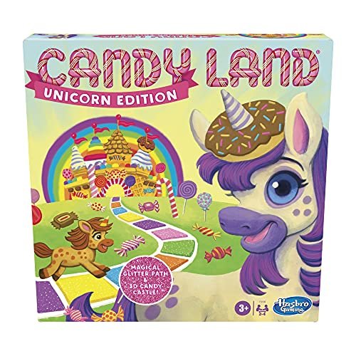 Hasbro Gaming Candy Land Unicorn Edition Preschool Board...