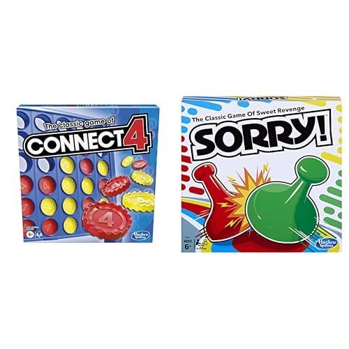 Hasbro Gaming Bundle: Connect 4 Classic Grid Strategy Sorry!