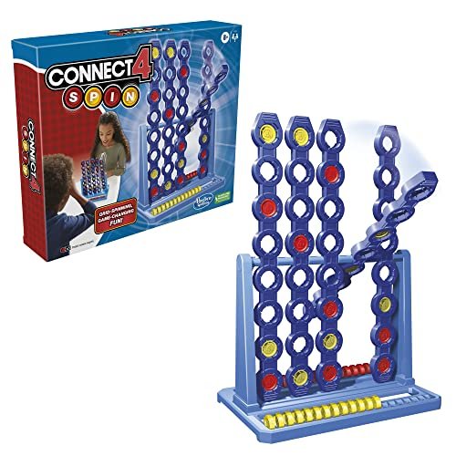 Hasbro Gaming Connect 4 Spin Game, Features Spinning Grid...