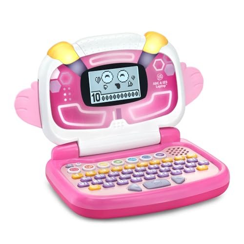 LeapFrog ABC and 123 Laptop for Preschoolers, Pink.